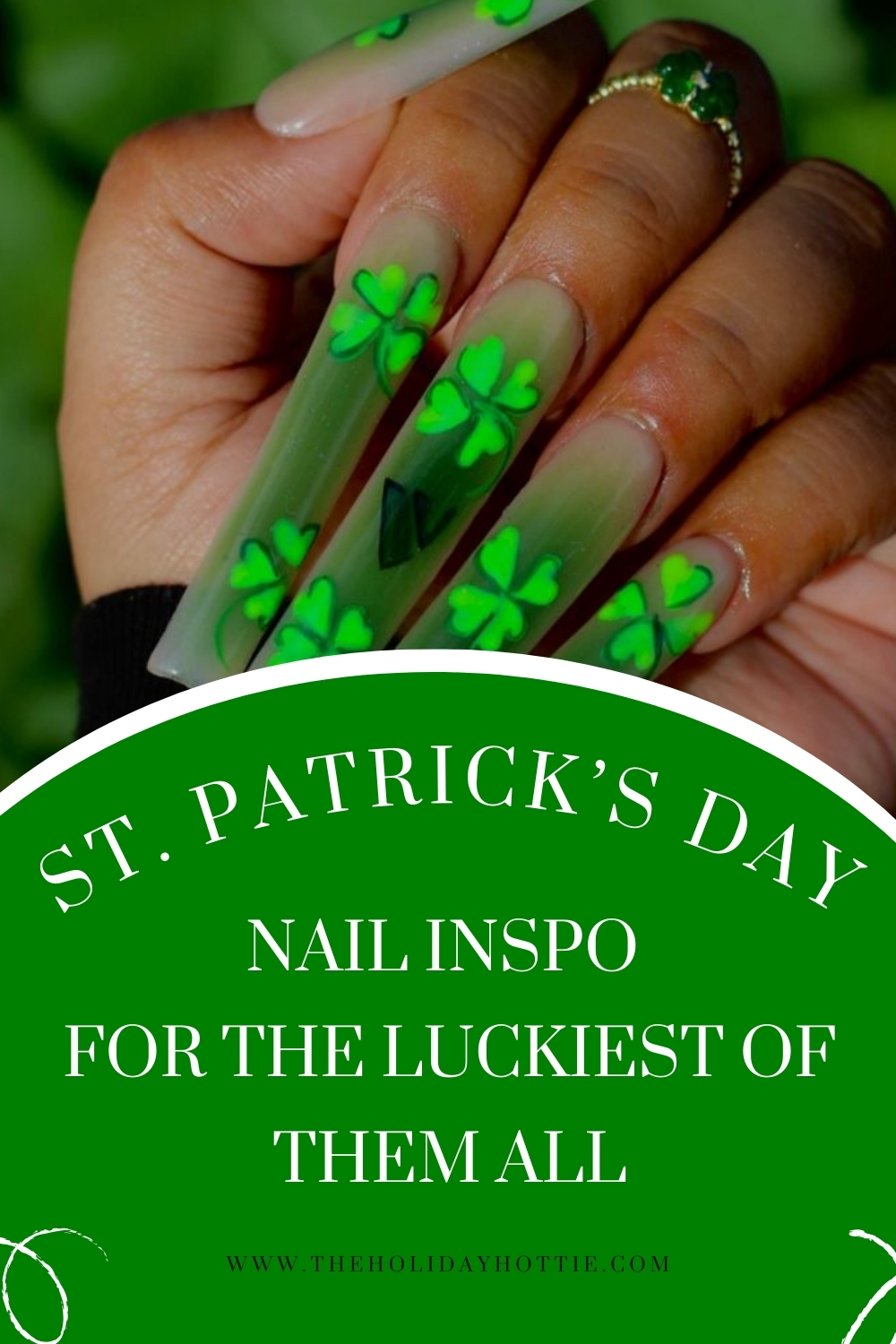 Green St. Patrick’s Day Nail Ideas | Clovercore to Chrome&nbsp;💚✨